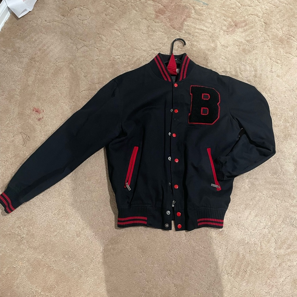 Vintage Black and Red Varsity Jacket